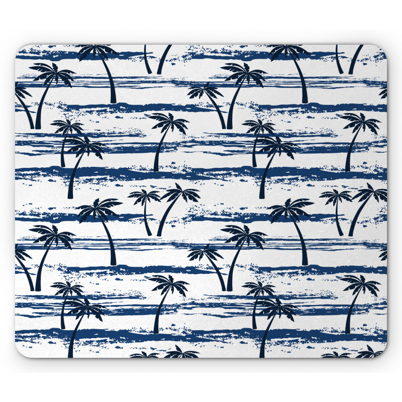 Romantic Sea and Palm Mouse Pad