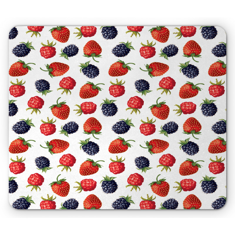 Strawberries Raspberry Mouse Pad