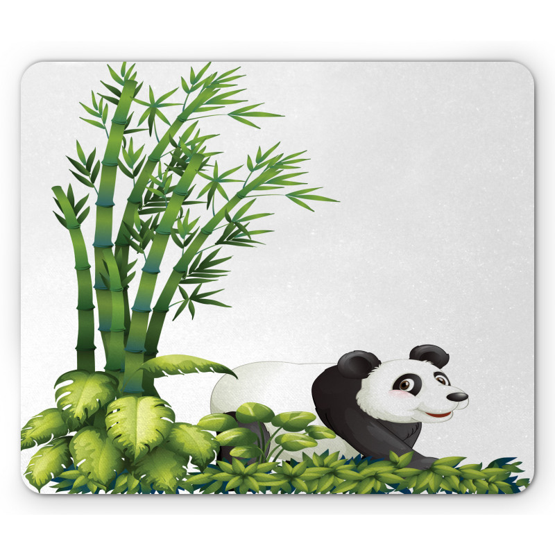 Panda Bear Bamboo Mouse Pad