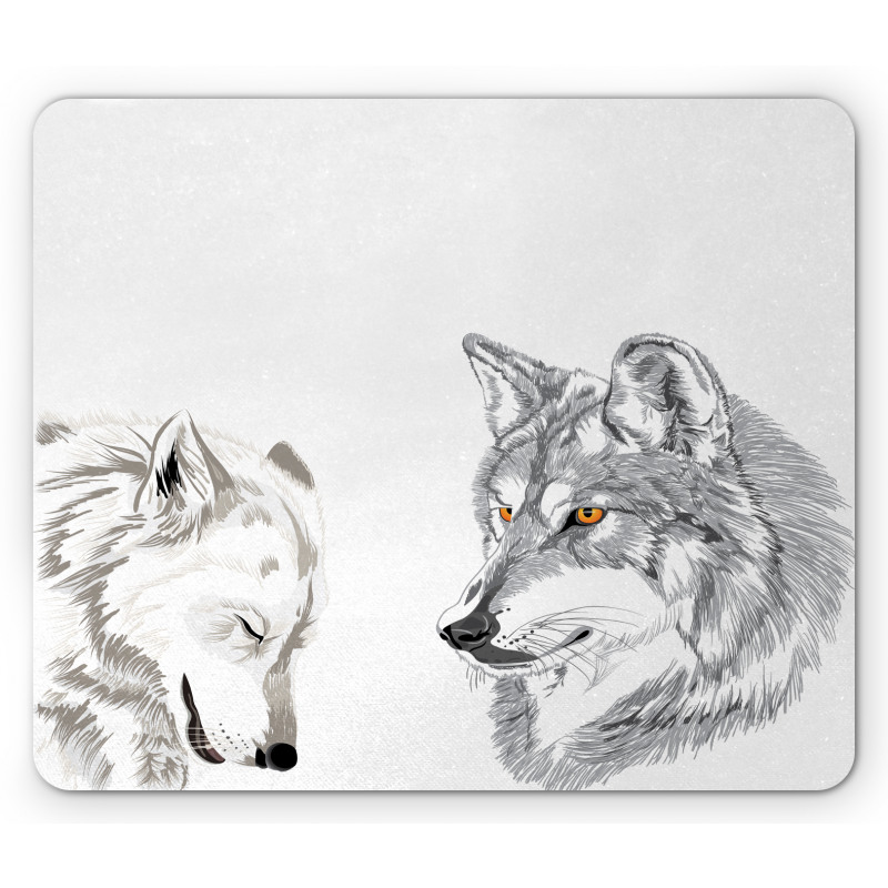 Sketchy Portraits Wildlife Mouse Pad