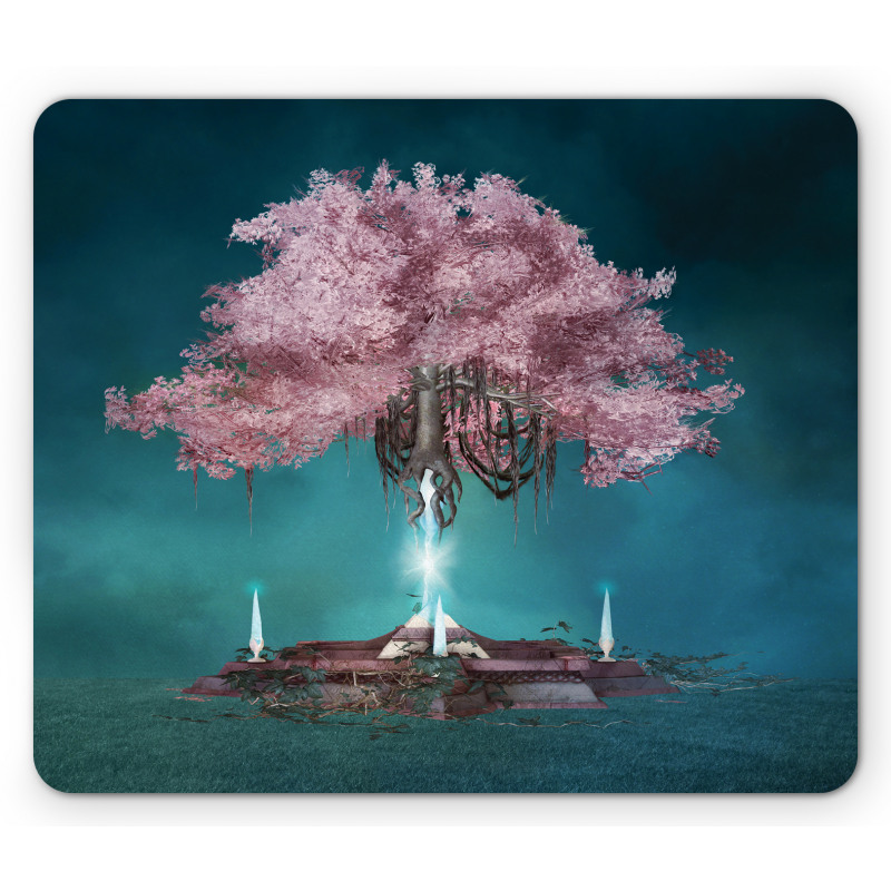 Pink Blossom Art Mouse Pad