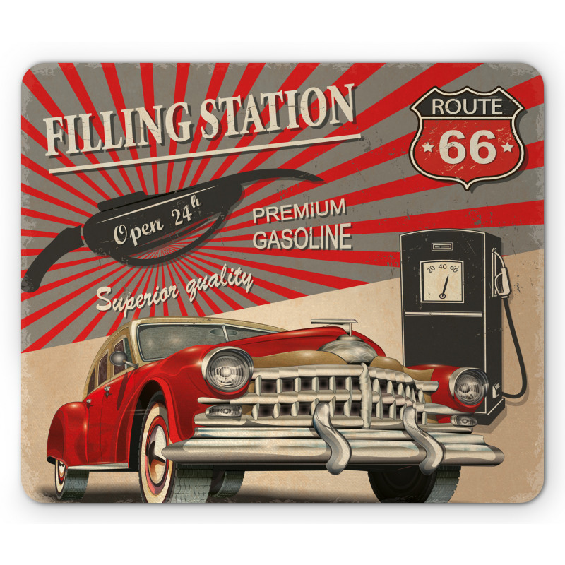 Retro Poster Effect Mouse Pad