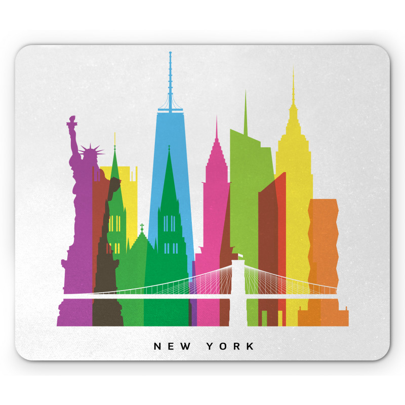 New York Landmarks Mouse Pad
