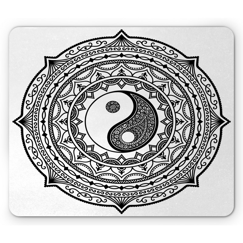 Ying Yang Asian Mouse Pad