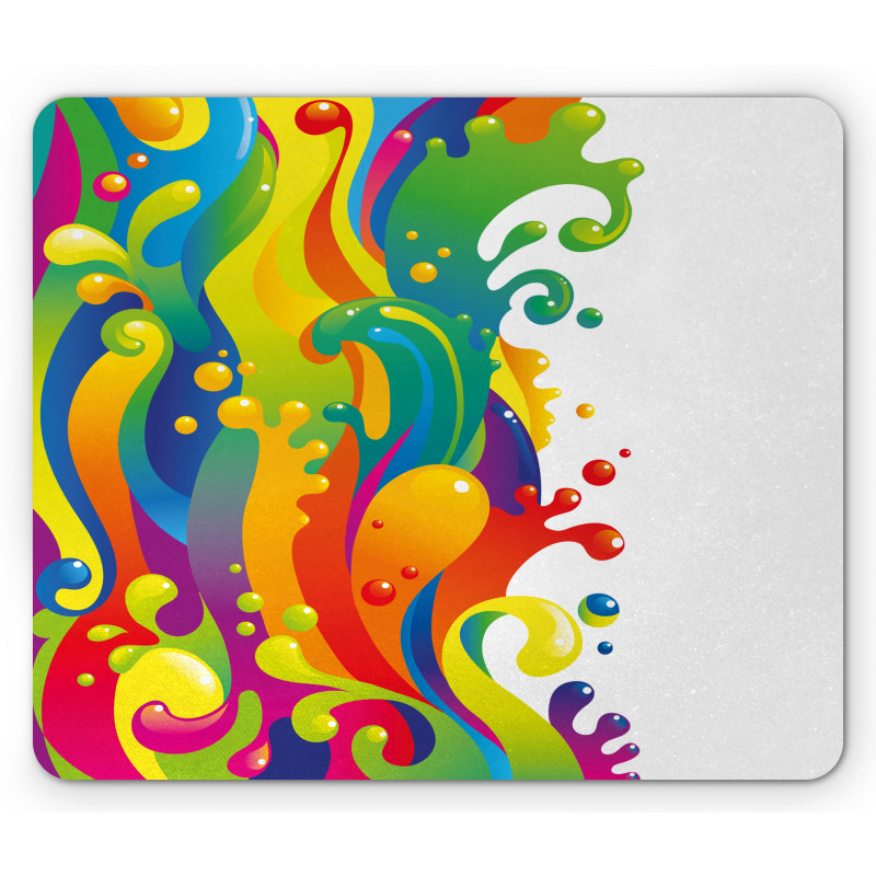 Rainbow Splash Mouse Pad