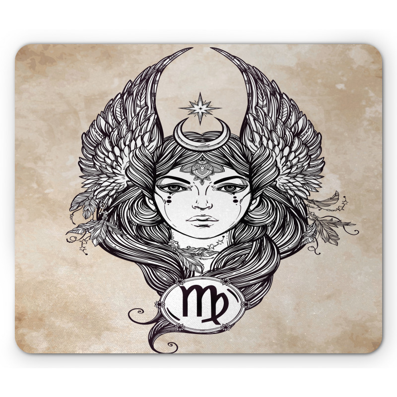 Hand Drawn Astrological Mouse Pad