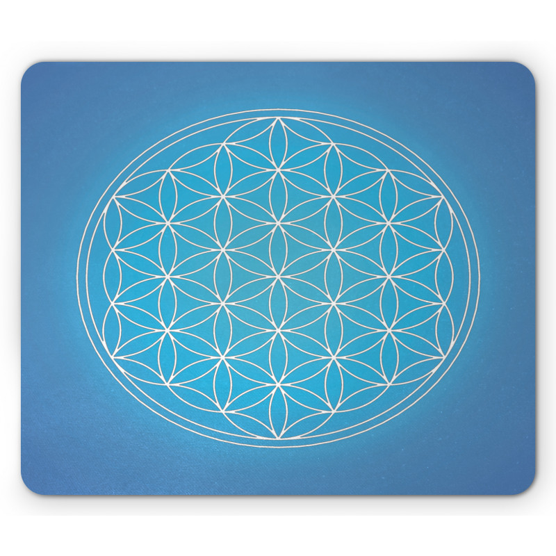 Flower of Life Grid Mouse Pad