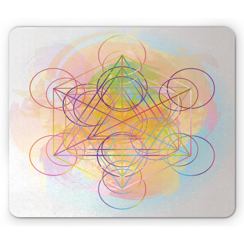 Psychedelic Flower Mouse Pad