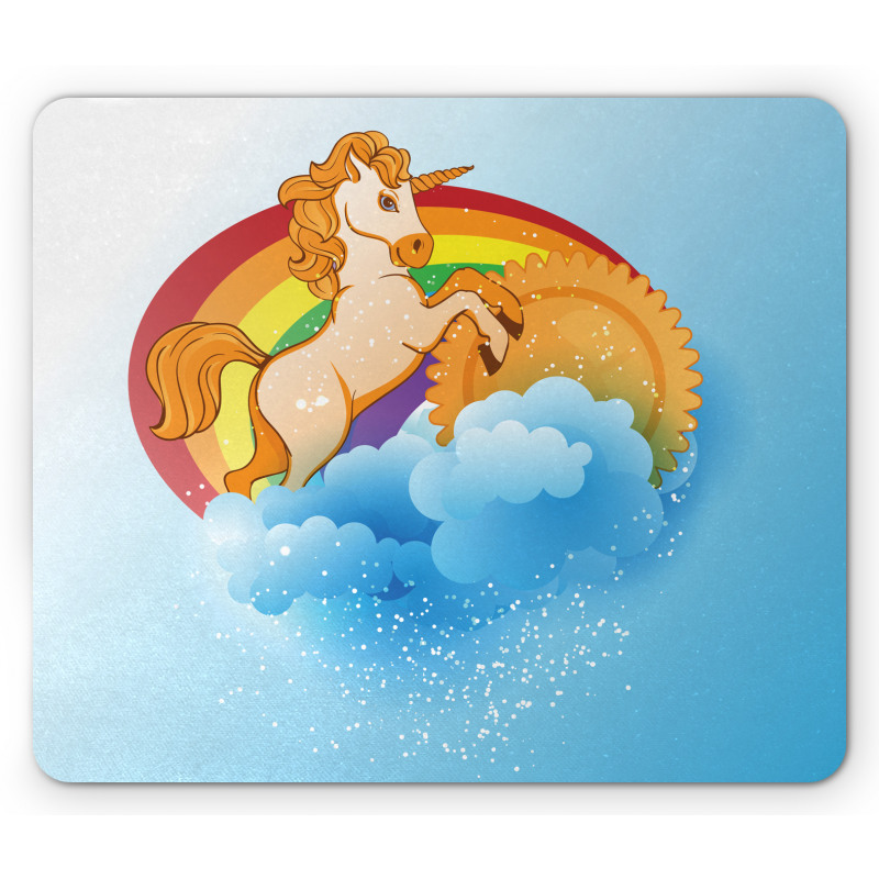 Cartoon Kids Rainbow Mouse Pad