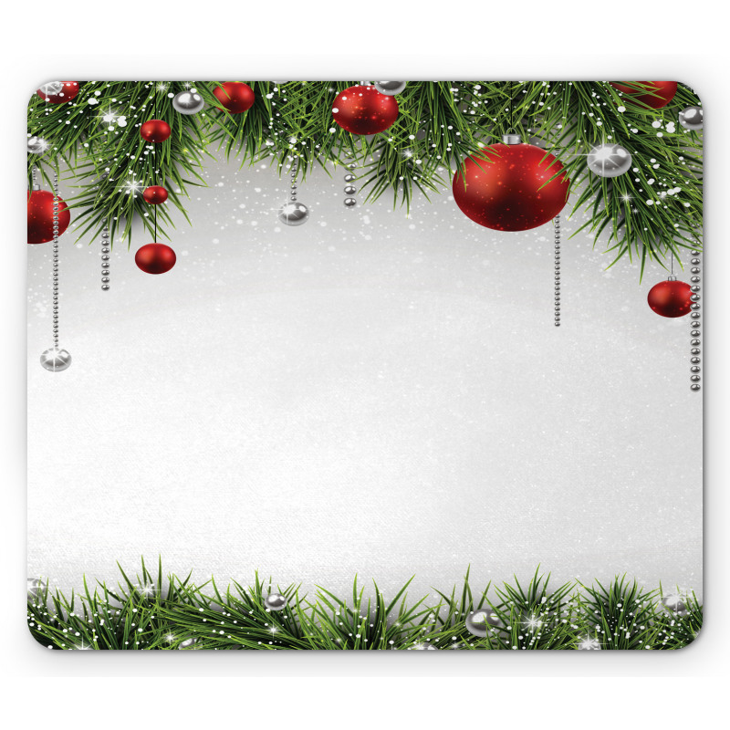 Tree Balls Ornaments Mouse Pad