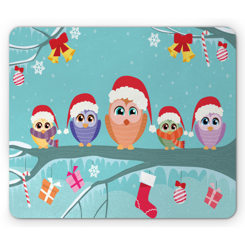 Owl Family Tree Mouse Pad
