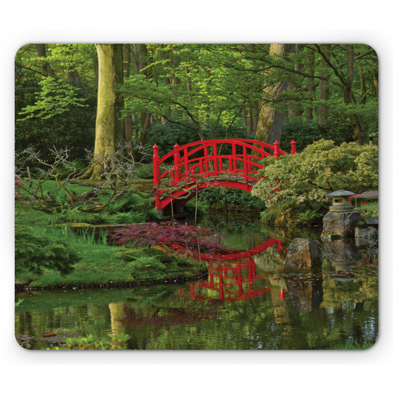 Chinese Bridge in a Forest Mouse Pad