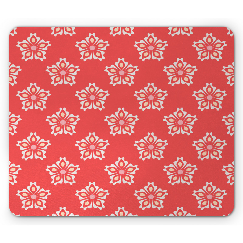 Floral Victorian Shapes Mouse Pad