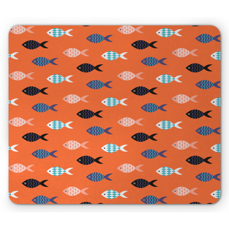 Colorful Fish Shoal Mouse Pad