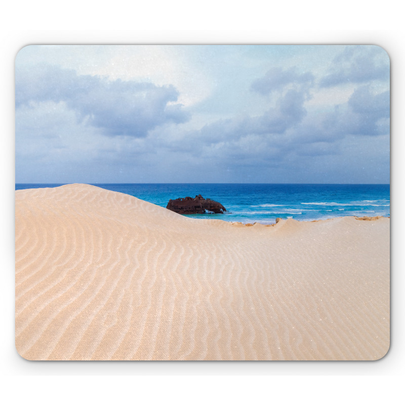 Wreck Boat on the Coast Mouse Pad