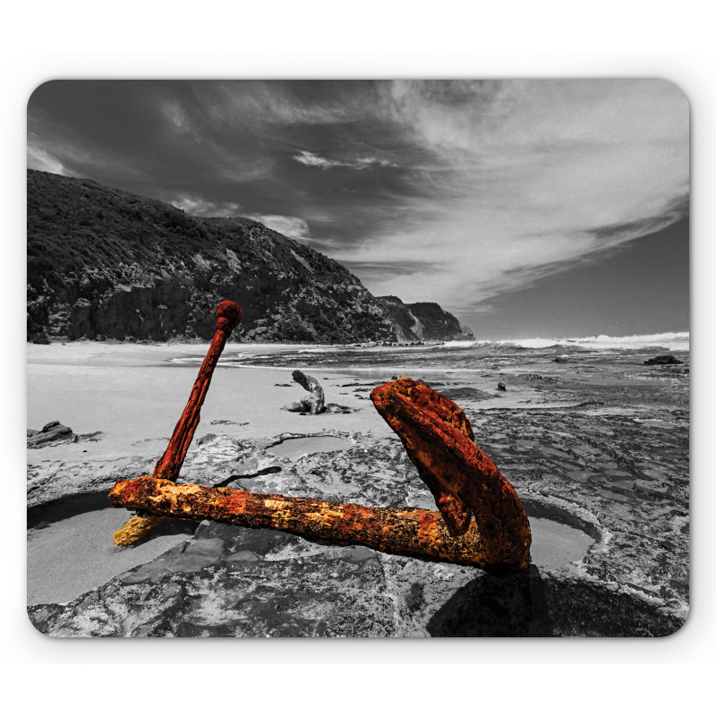 Rusty Vintage Beach Mouse Pad