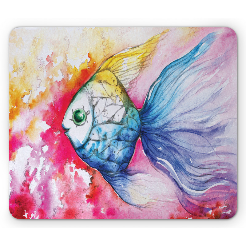 Watercolor Abstract Art Mouse Pad