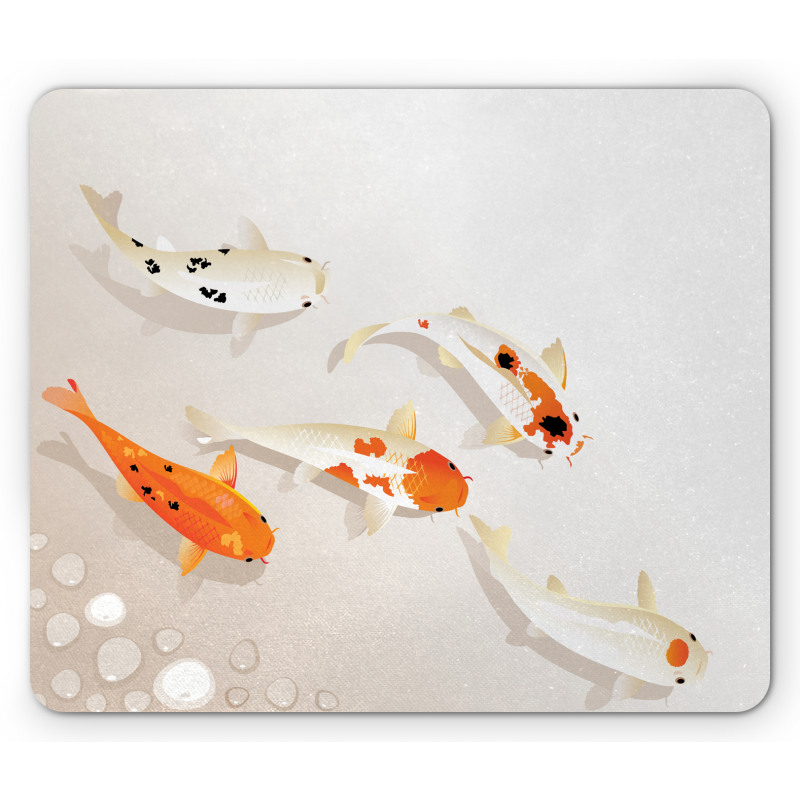 Traditional Spotted Koi Fish Mouse Pad