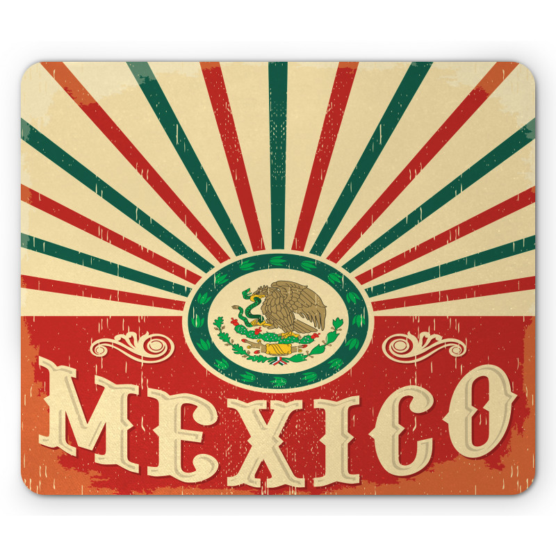 Vintage Poster Effect Mouse Pad