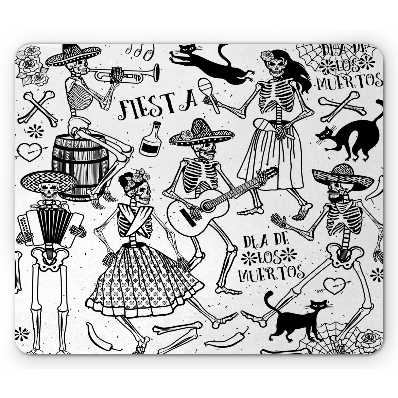 Dancing Skeletons Mouse Pad