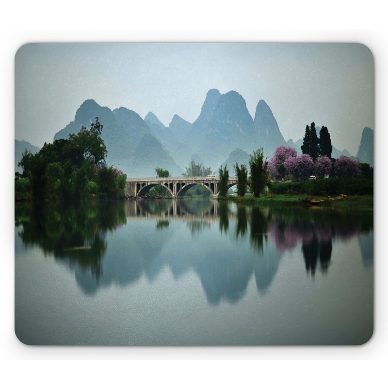 Japanese Lake View Mouse Pad