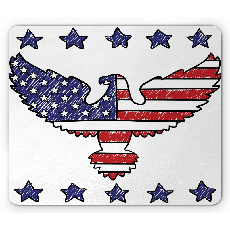 Patriotic Eagle Mouse Pad