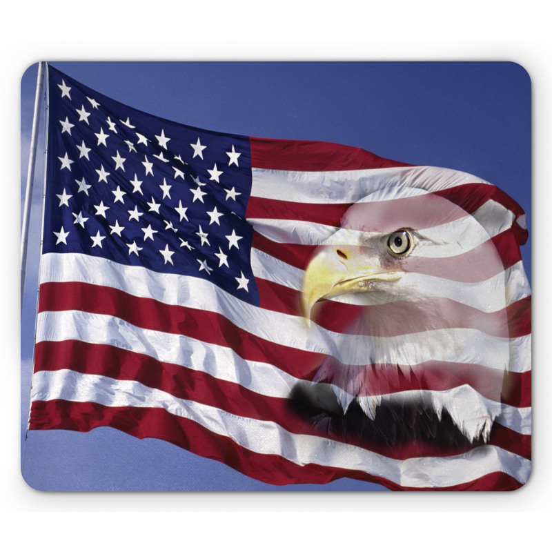 Bless America Flag Mouse Pad