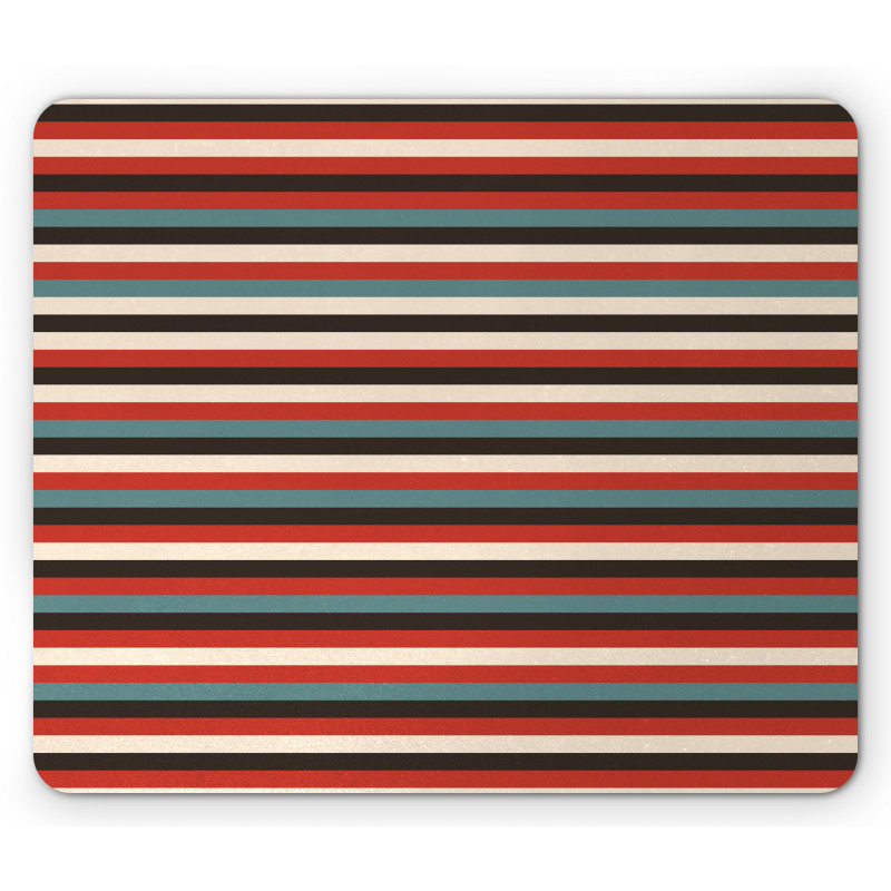 Vintage 60's Red Black Mouse Pad