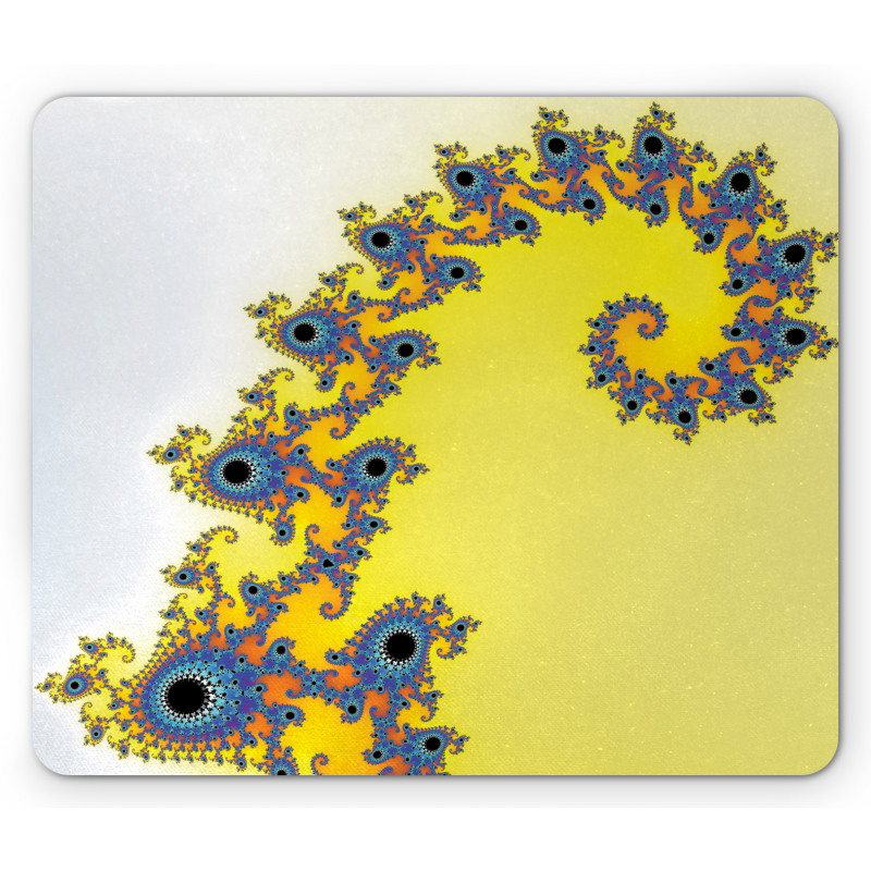 Trippy Seahorse Pattern Mouse Pad