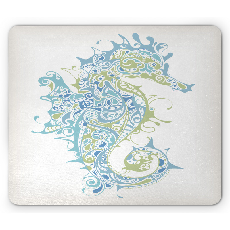 Greek Seahorse Mythological Mouse Pad