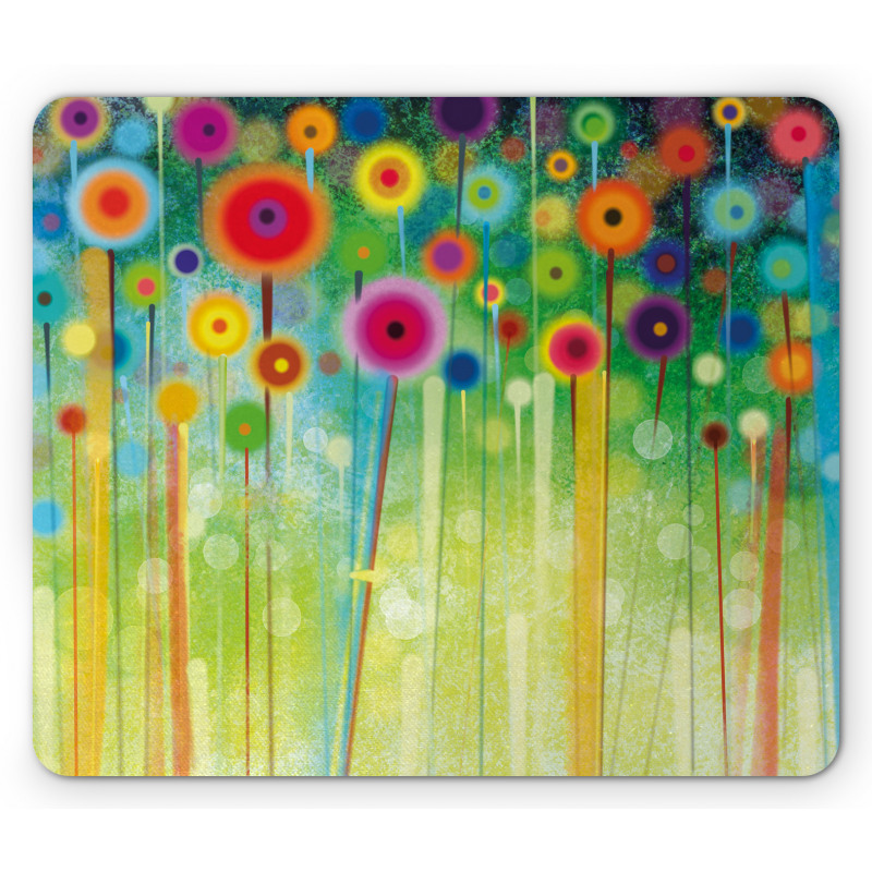 Abstract Art Dandelion Mouse Pad