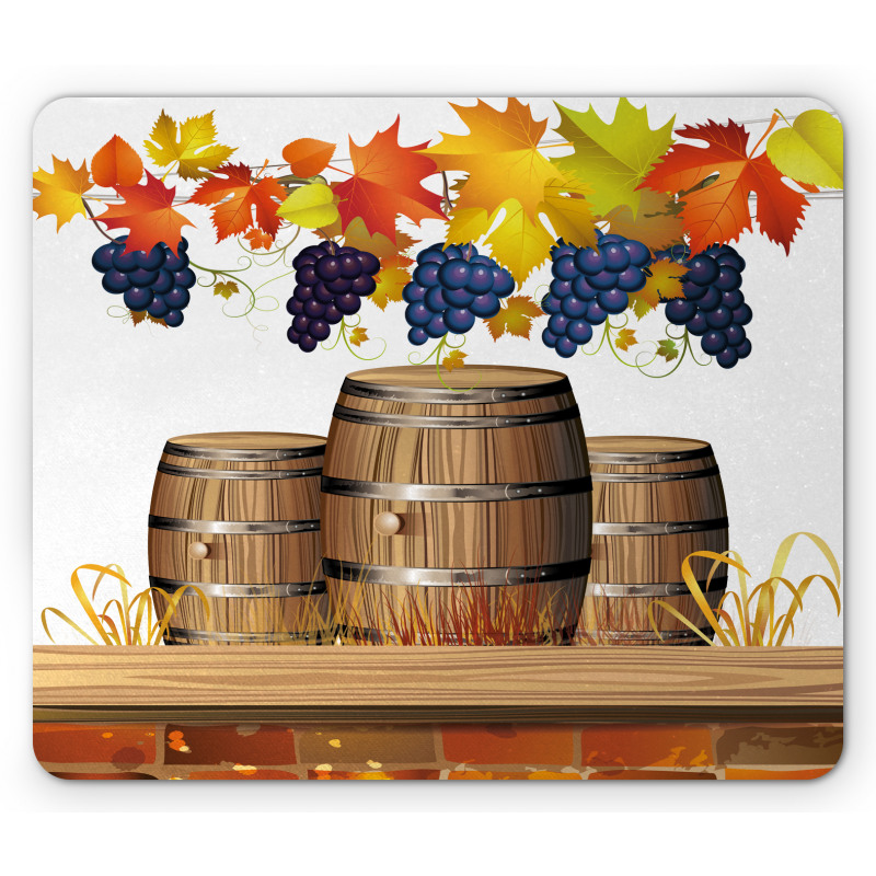 Golden Fall in Vineyard Mouse Pad