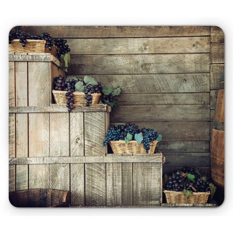 Wooden Ivy Florals Mouse Pad
