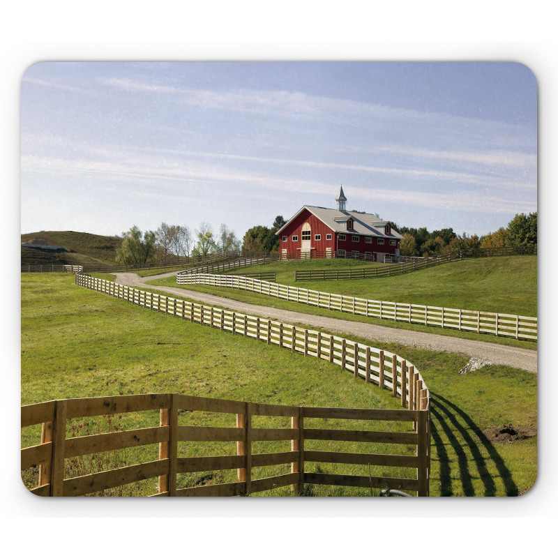 Rural Country House Mouse Pad