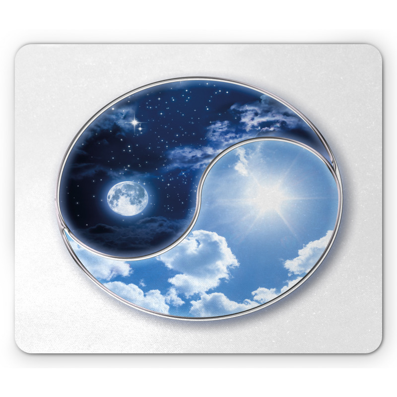 Moon and Sun Mouse Pad