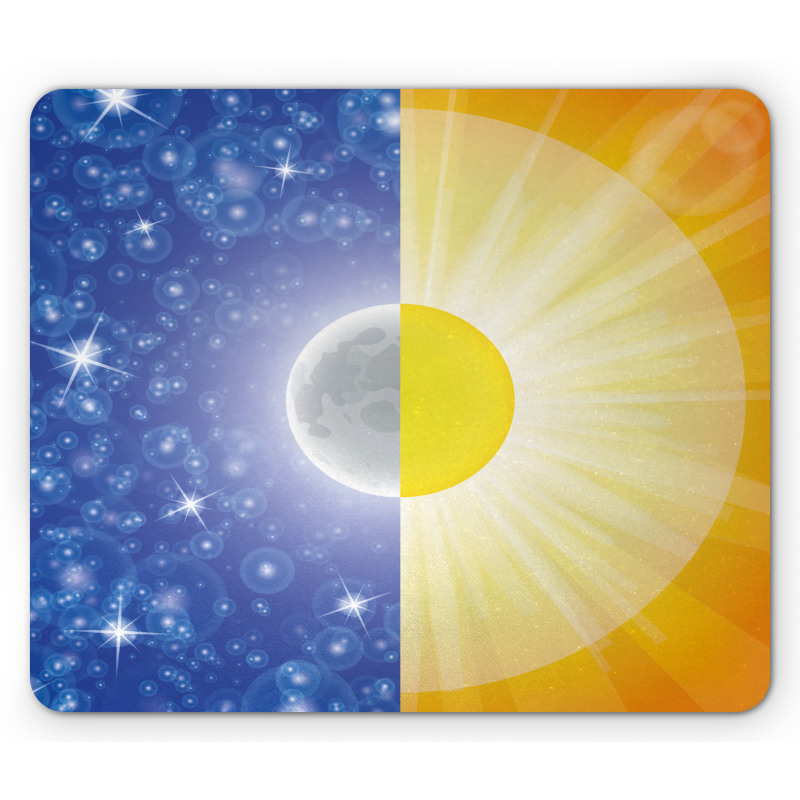 Sun Beams Sky Stars Mouse Pad