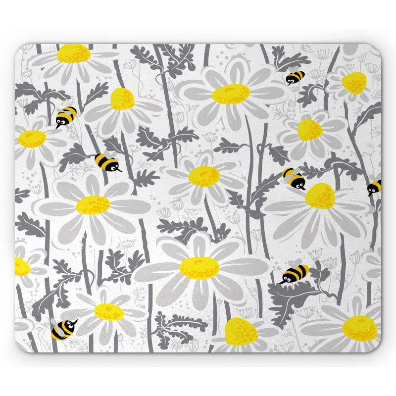 Daisy Leaf Spring Time Mouse Pad