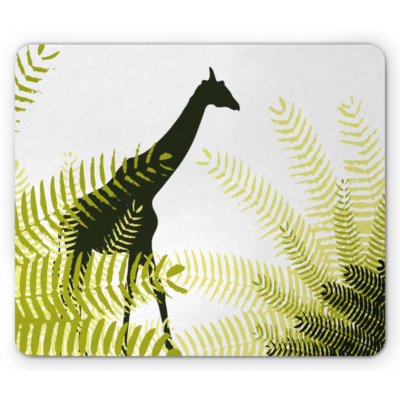 National Park Giraffe Mouse Pad