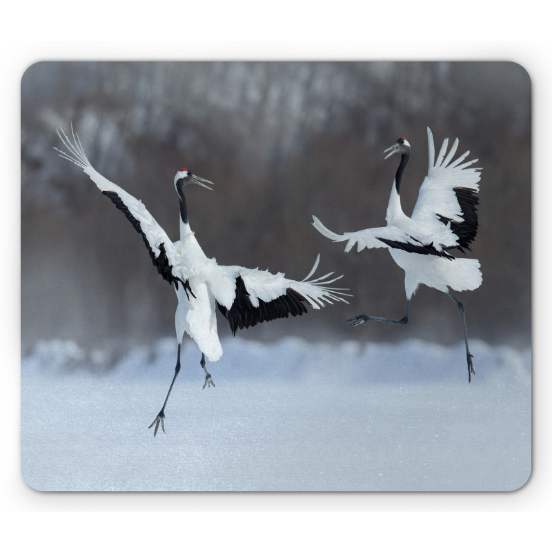 Romantic Bird Wings Mouse Pad