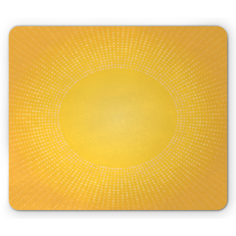 Modern Sunshine Circle Mouse Pad