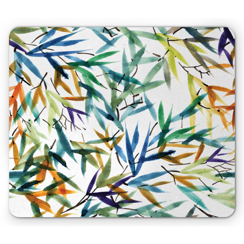 Bamboo Leaves Asian Mouse Pad