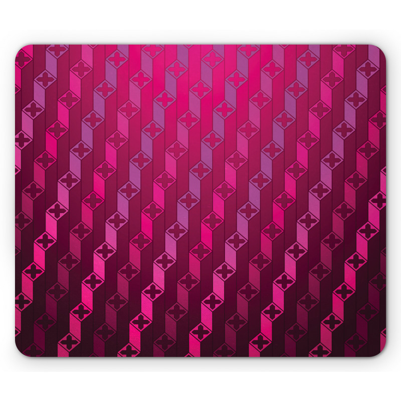 Abstract Striped Art Mouse Pad