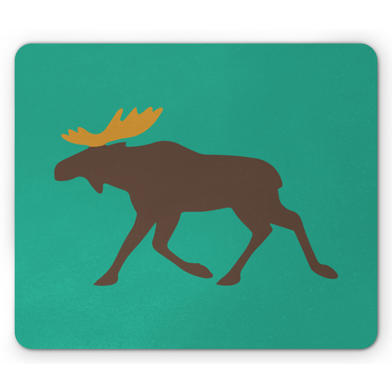 Deer Family and Antlers Mouse Pad