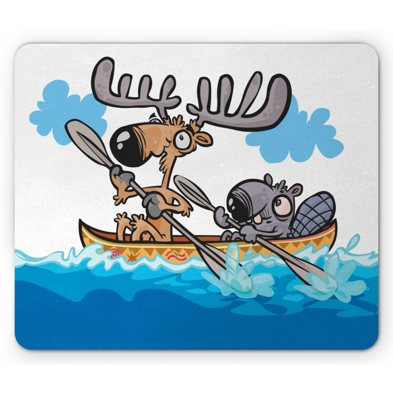 Native Animals Cartoon Mouse Pad