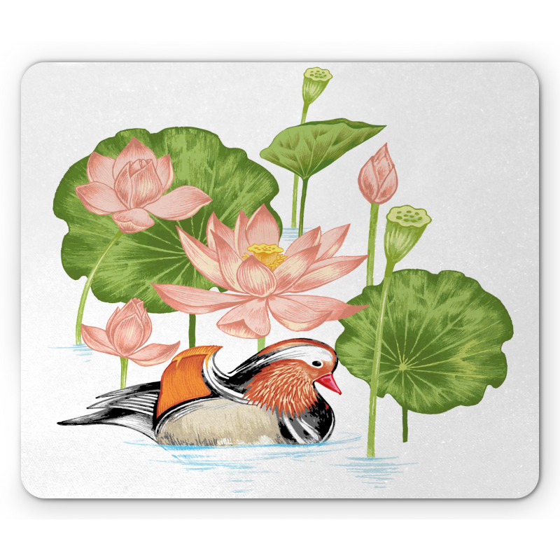 Mandarin in Pond Mouse Pad