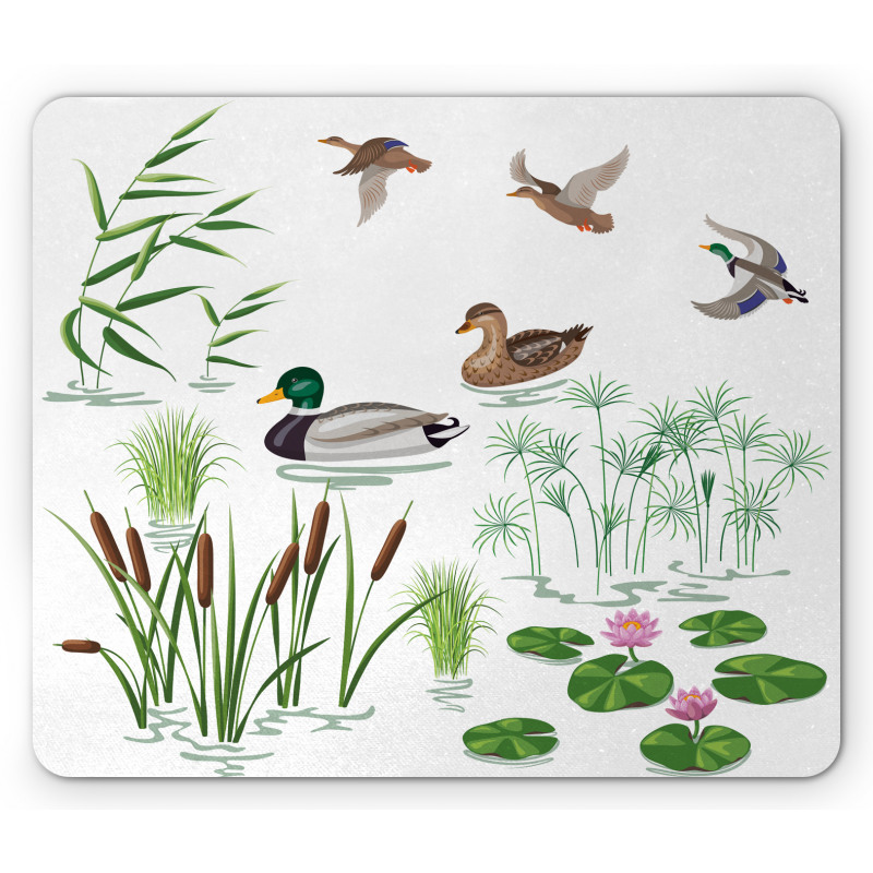 Lake Animals Plants Mouse Pad