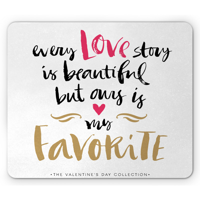 Romantic Words Mouse Pad
