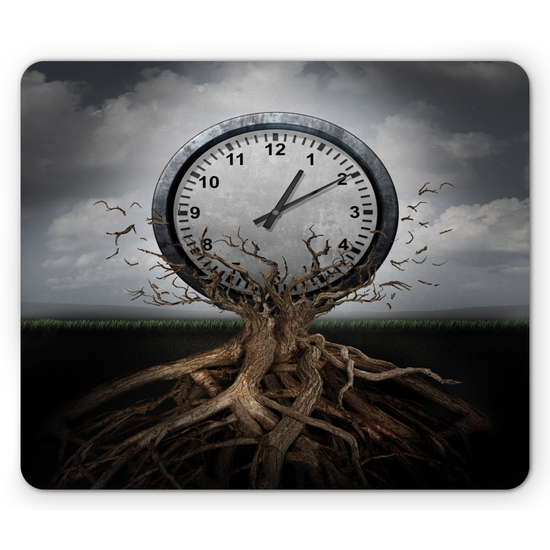 Clock Surrealist Mouse Pad