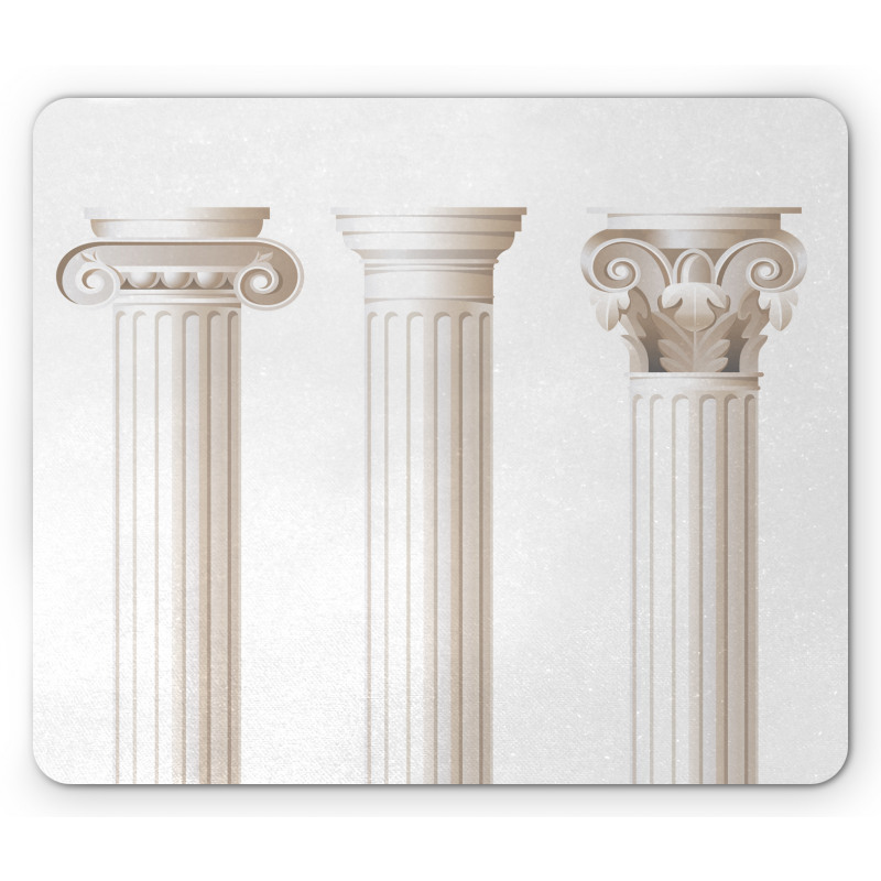 Ionic Doric and Marbles Mouse Pad