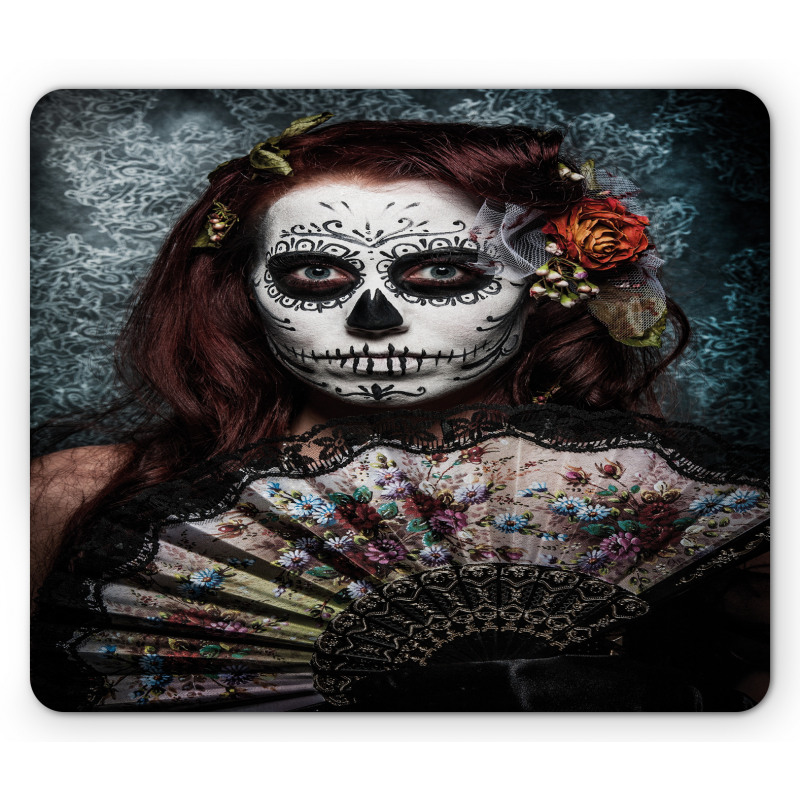 Skull Scary Mask Mouse Pad